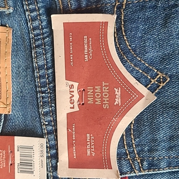 Levi's Girl Shorts, Blue - Picture 4 of 9